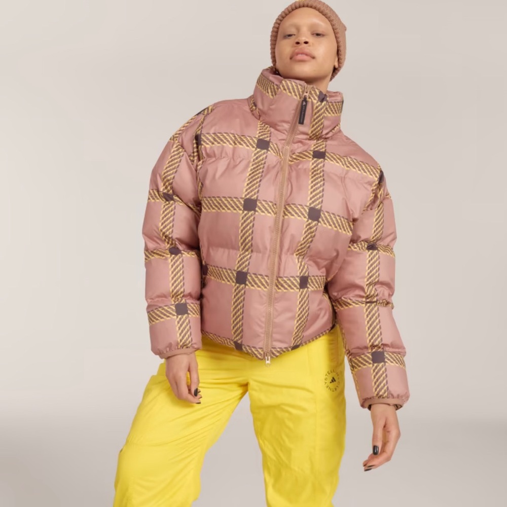 ADIDAS BY STELLA MCCARTNEY SHORT PADDED PRINTED WINTER JACKET